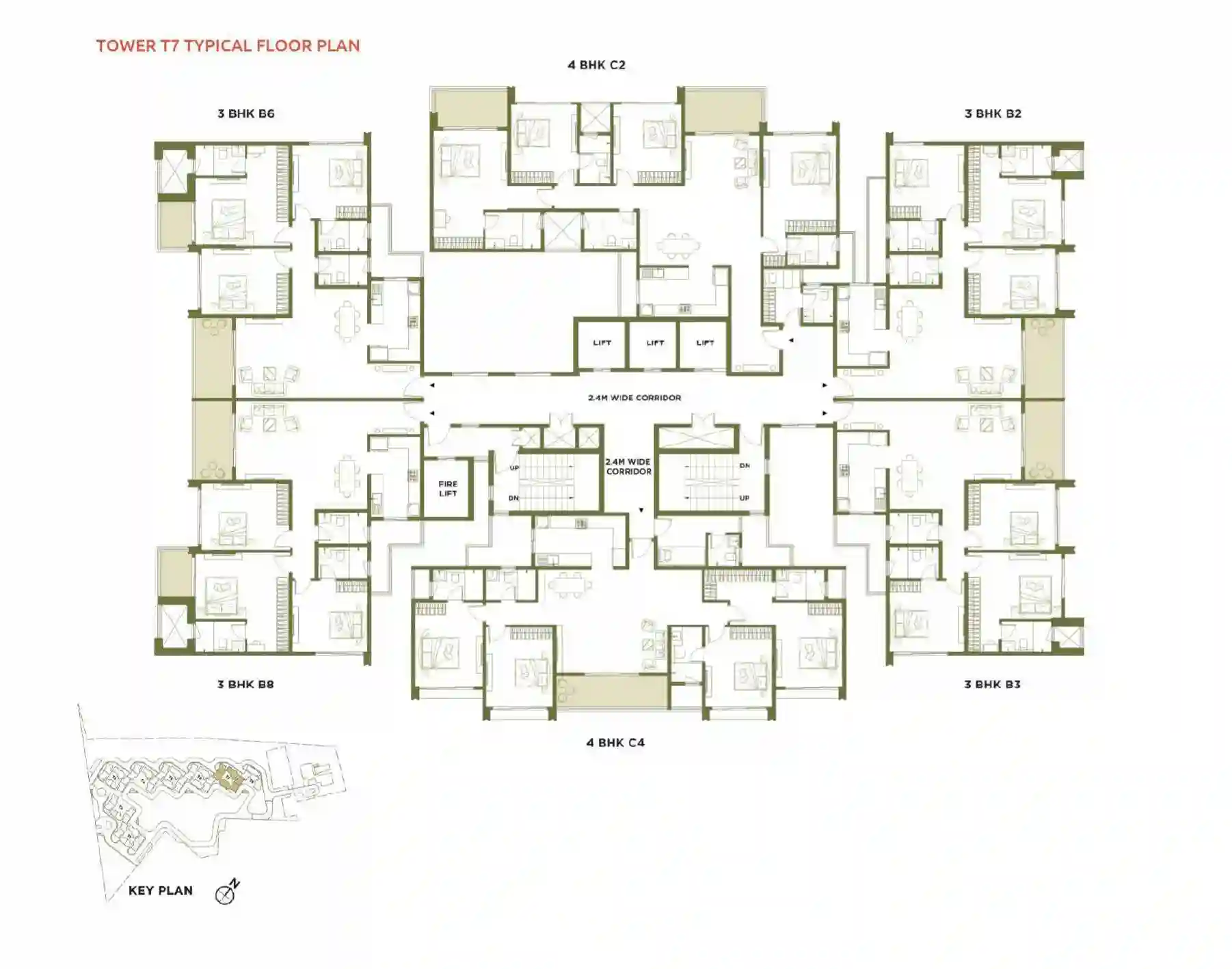 4 BHK Floor Plan 6